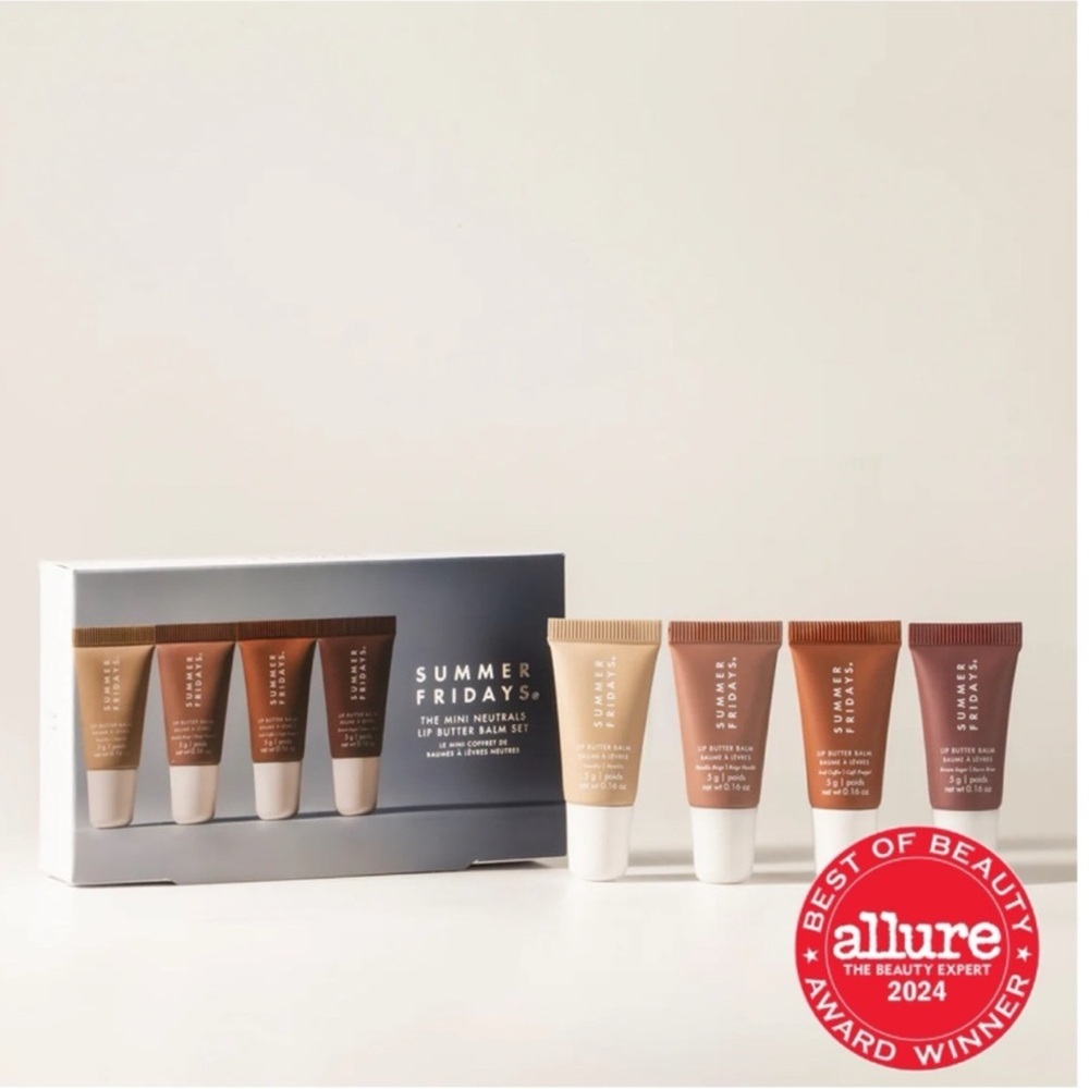 Summer Fridays The Mini Neutrals Lip Butter Balm Set